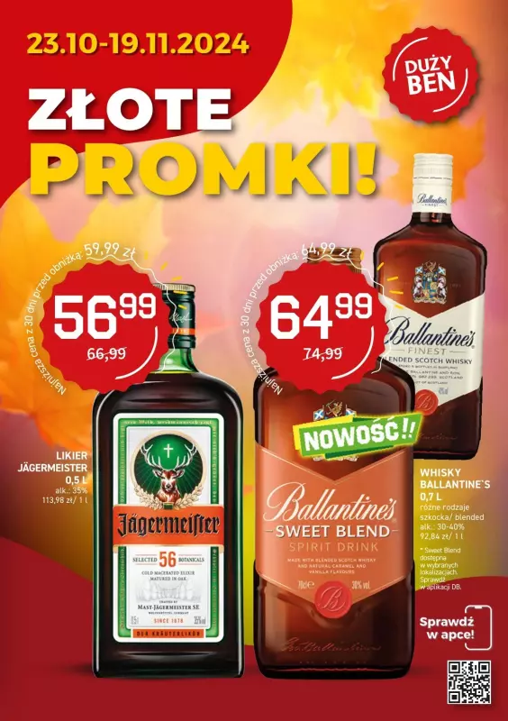 Duży Ben - gazetka promocyjna Gazetka alkoholowa  do wtorku 19.11