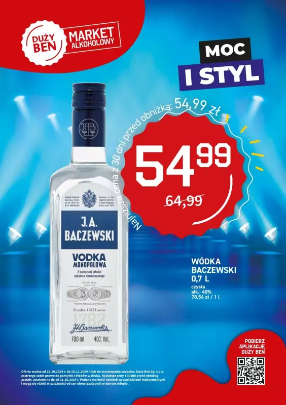 Duży Ben - gazetka promocyjna Gazetka alkoholowa  do wtorku 19.11 - strona 19