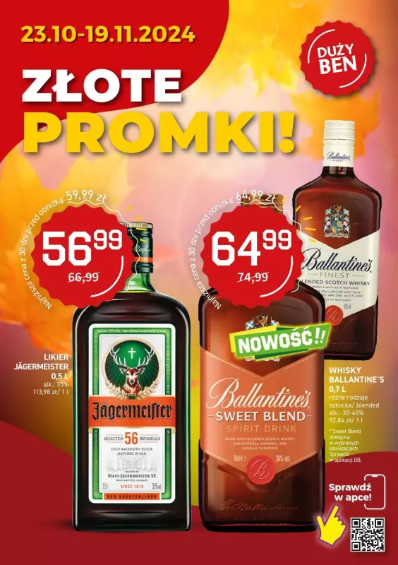 Duży Ben - gazetka promocyjna Gazetka alkoholowa od środy 23.10 do wtorku 19.11