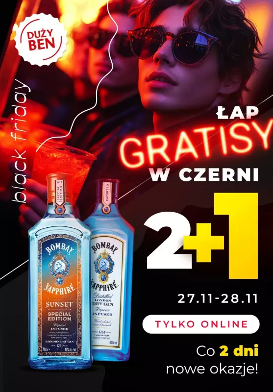 Duży Ben - gazetka promocyjna 2+1 GRATIS na Black Friday! od wtorku 26.11 do czwartku 28.11