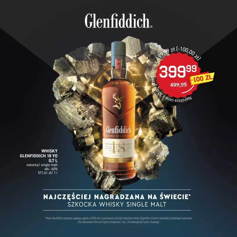 Duży Ben - gazetka promocyjna Znakomity wybór whisky od poniedziałku 02.12 do poniedziałku 06.01 - strona 15