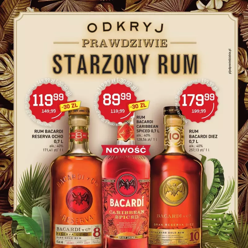 Duży Ben - gazetka promocyjna Znakomity wybór:  rum, brandy, likiery od poniedziałku 16.12 do niedzieli 22.12 - strona 8