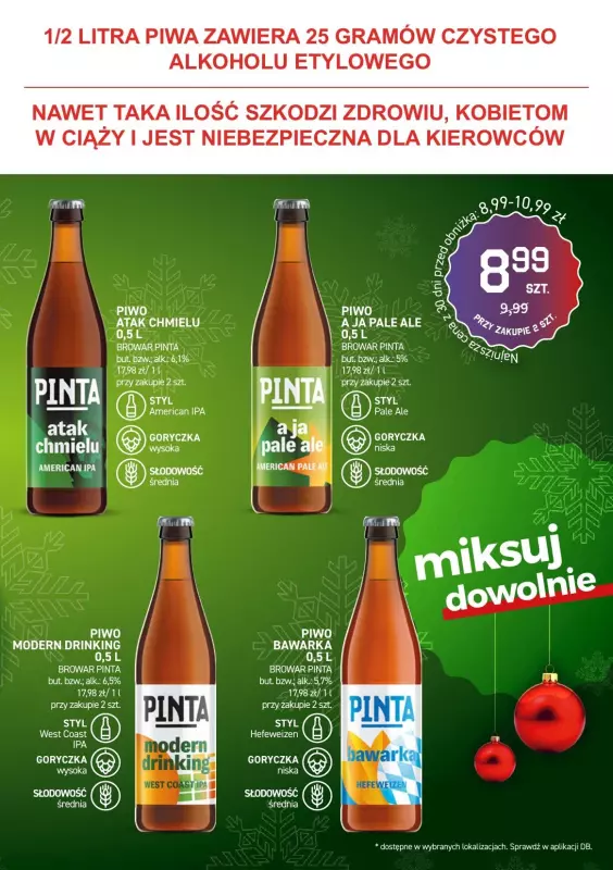 Duży Ben - gazetka promocyjna Gazetka piwna od środy 11.12 do środy 01.01 - strona 9