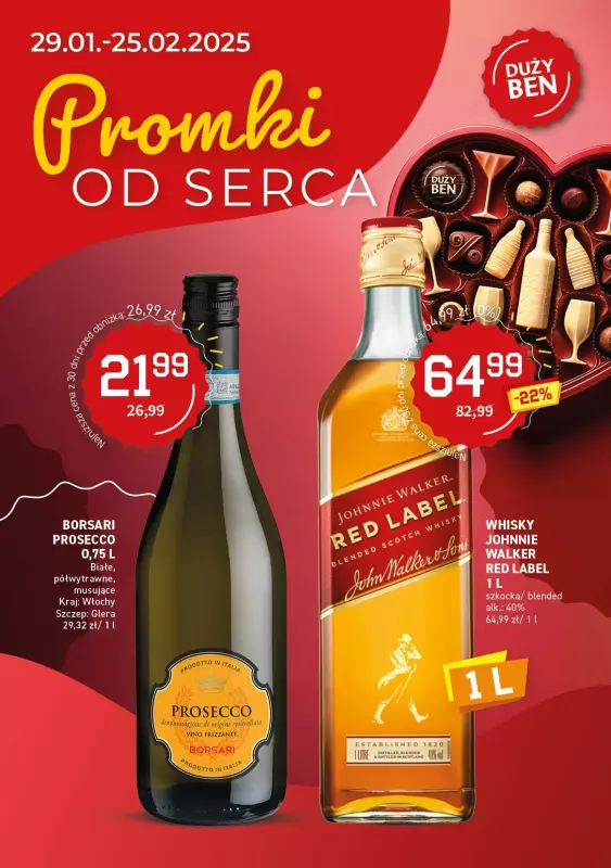 Duży Ben - gazetka promocyjna Gazetka alkoholowa od środy 29.01 do wtorku 25.02