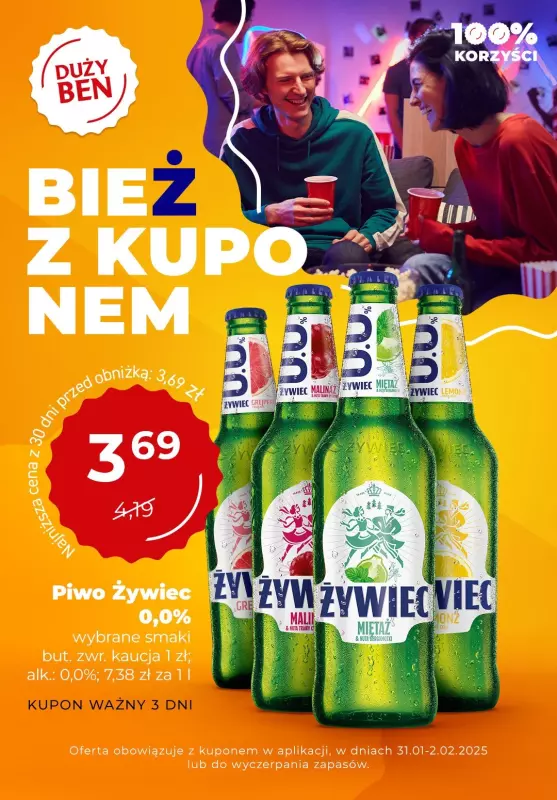 Duży Ben - gazetka promocyjna Plakat promocyjny od piątku 31.01 do niedzieli 02.02