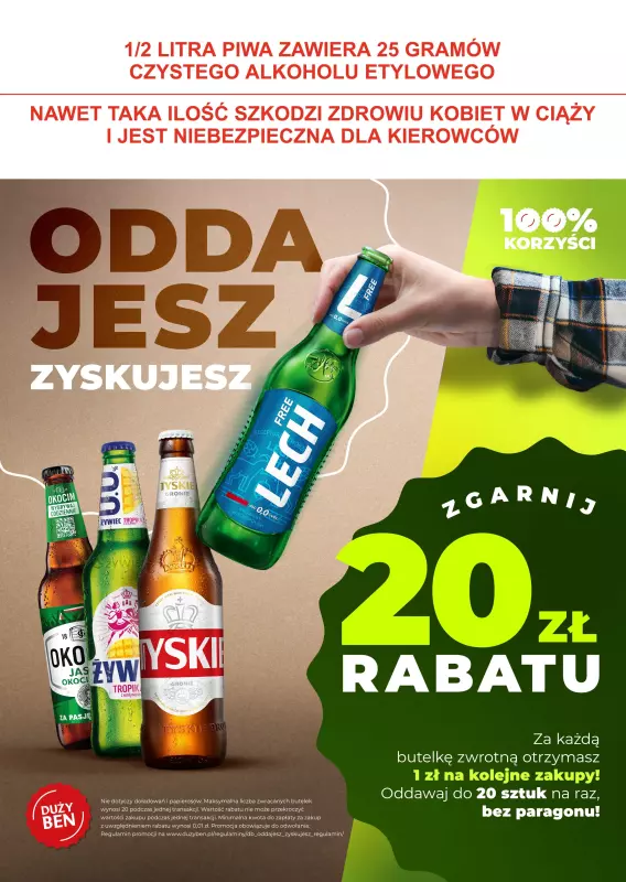 Duży Ben - gazetka promocyjna Zgarnij 20zł rabatu od wtorku 25.02 do środy 31.12