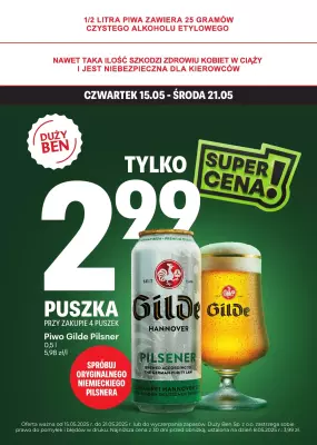 Duży Ben - gazetka promocyjna Plakat promocyjny od czwartku 15.05 do środy 21.05
