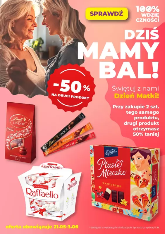 Duży Ben - gazetka promocyjna -50% na drugi produkt! od czwartku 22.05 do wtorku 03.06