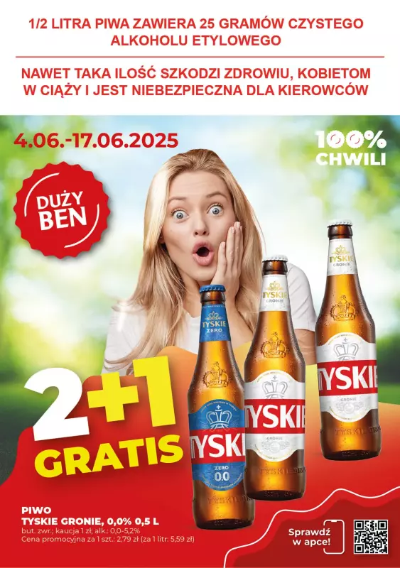 Duży Ben - gazetka promocyjna Gazetka piwna od środy 04.06 do wtorku 17.06