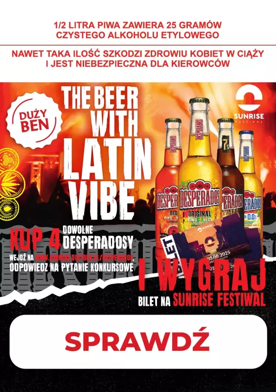 Duży Ben - gazetka promocyjna Desperados konkurs od czwartku 12.06 do środy 02.07