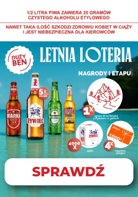 Duży Ben - gazetka promocyjna Letnia loteria od środy 25.06 do niedzieli 13.07