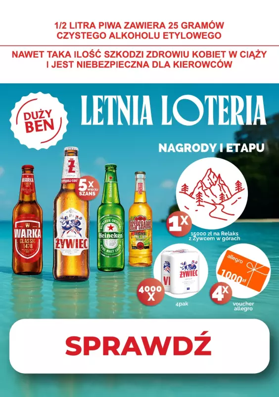 Duży Ben - gazetka promocyjna Letnia loteria od środy 25.06 do niedzieli 13.07