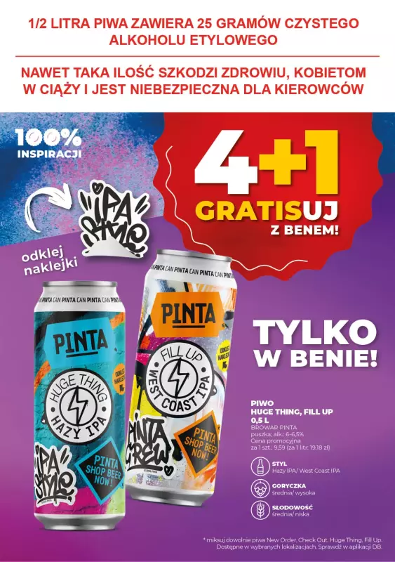 Duży Ben - gazetka promocyjna Gazetka piwna od środy 02.07 do wtorku 15.07 - strona 19