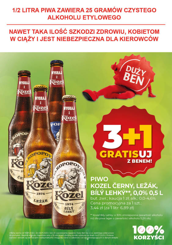 Duży Ben - gazetka promocyjna Gazetka piwna od środy 16.07 do wtorku 29.07 - strona 13