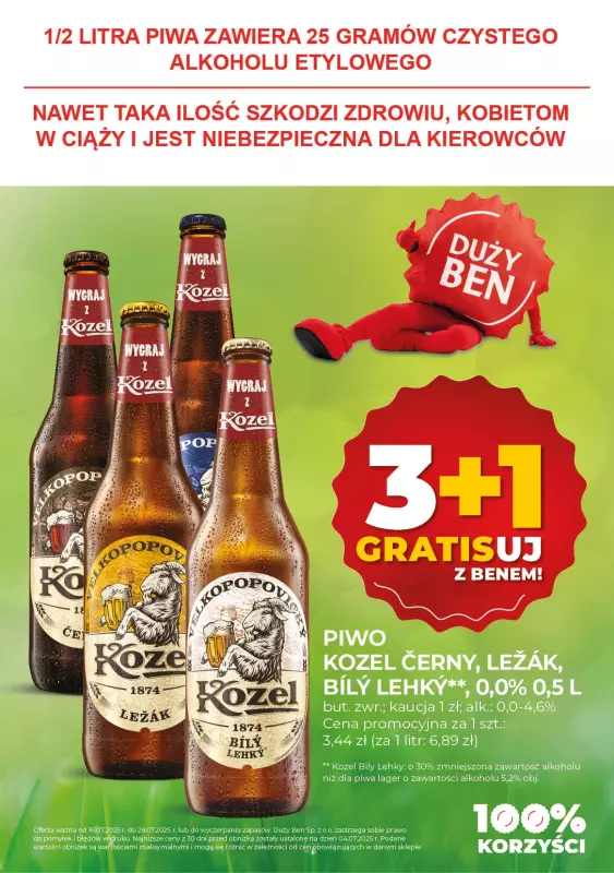 Duży Ben - gazetka promocyjna Gazetka piwna od środy 16.07 do wtorku 29.07 - strona 13
