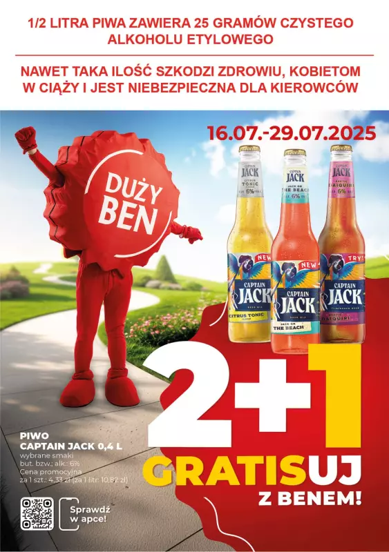 Duży Ben - gazetka promocyjna Gazetka piwna od środy 16.07 do wtorku 29.07