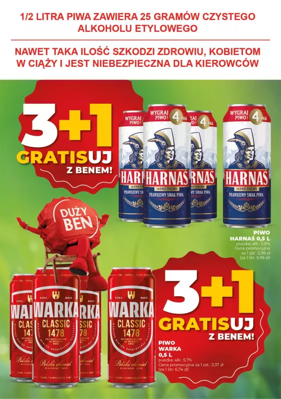 Duży Ben - gazetka promocyjna Gazetka piwna od środy 16.07 do wtorku 29.07 - strona 7