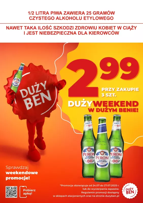 Duży Ben - gazetka promocyjna Promocja weekendowa! od czwartku 24.07 do niedzieli 27.07