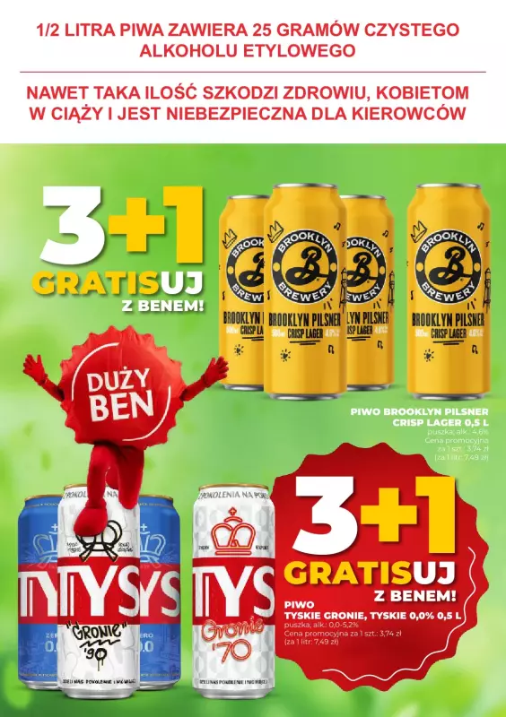 Duży Ben - gazetka promocyjna Gazetka piwna od środy 30.07 do wtorku 12.08 - strona 6