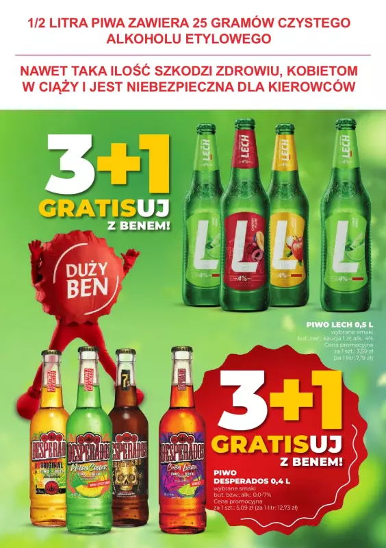 Duży Ben - gazetka promocyjna Gazetka piwna od środy 30.07 do wtorku 12.08 - strona 9