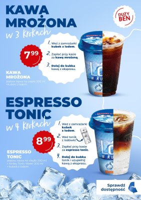 Duży Ben - gazetka promocyjna Kawa mrożona! od czwartku 31.07 do niedzieli 31.08