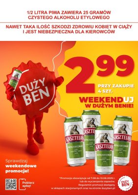 Duży Ben - gazetka promocyjna Weekendowe promocje! od czwartku 07.08 do niedzieli 10.08