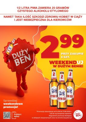 Duży Ben - gazetka promocyjna Weekendowa promka od czwartku 14.08 do niedzieli 17.08