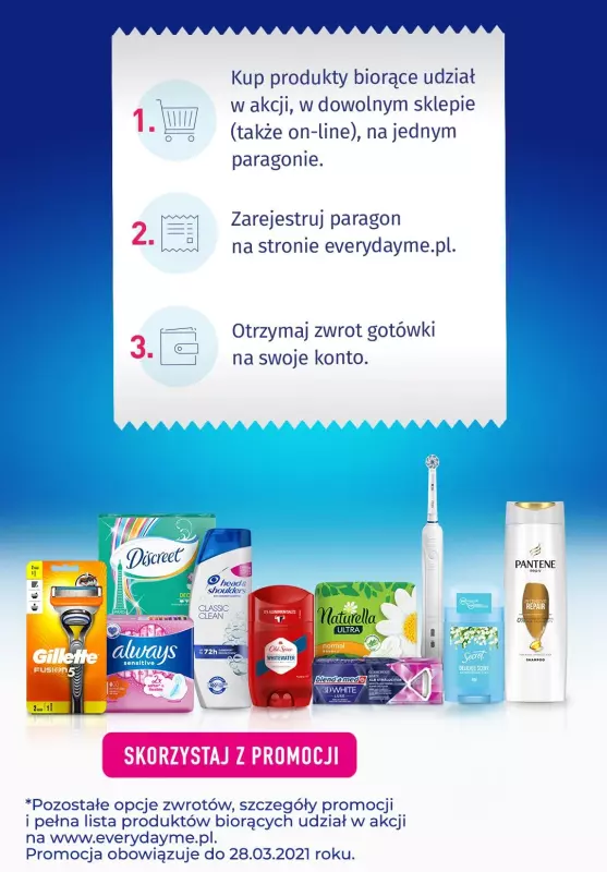 $Kasa wraca - gazetka promocyjna Cashback/Zwrot gotówki do 50 zł! od wtorku 09.02 do niedzieli 28.03 - strona 2