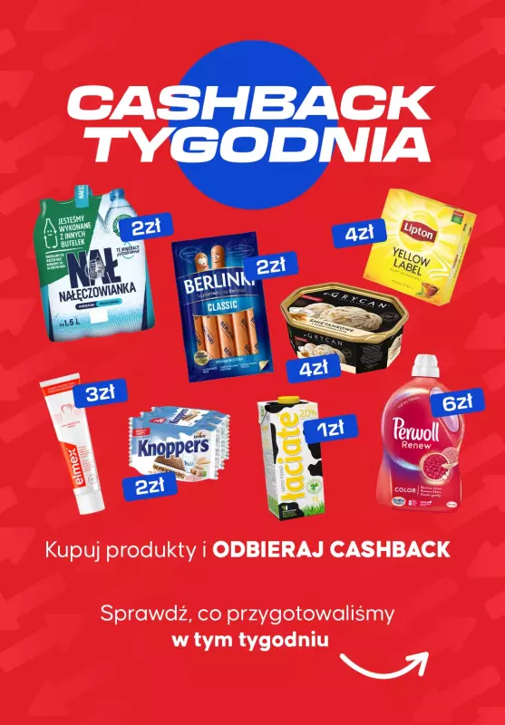$Kasa wraca - gazetka promocyjna Kupuj produkty i odbieraj zwroty od poniedziałku 08.09 do niedzieli 14.09
