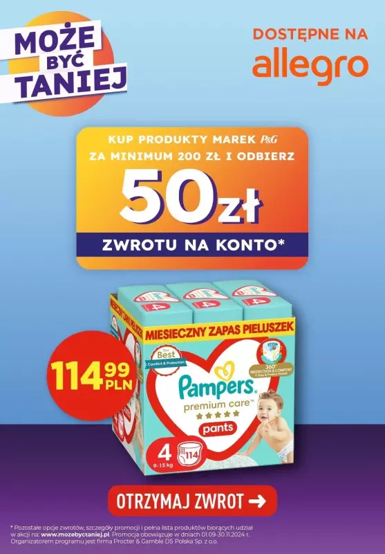 Cashback P&G - Może być taniej - gazetka promocyjna Strefa Cashback P&G od czwartku 21.11 do soboty 23.11