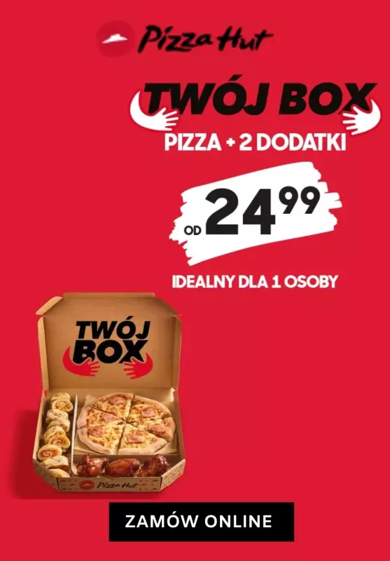 Pizza Hut - gazetka promocyjna Sprawdź ofertę i zamów! od czwartku 29.04 do wtorku 04.05