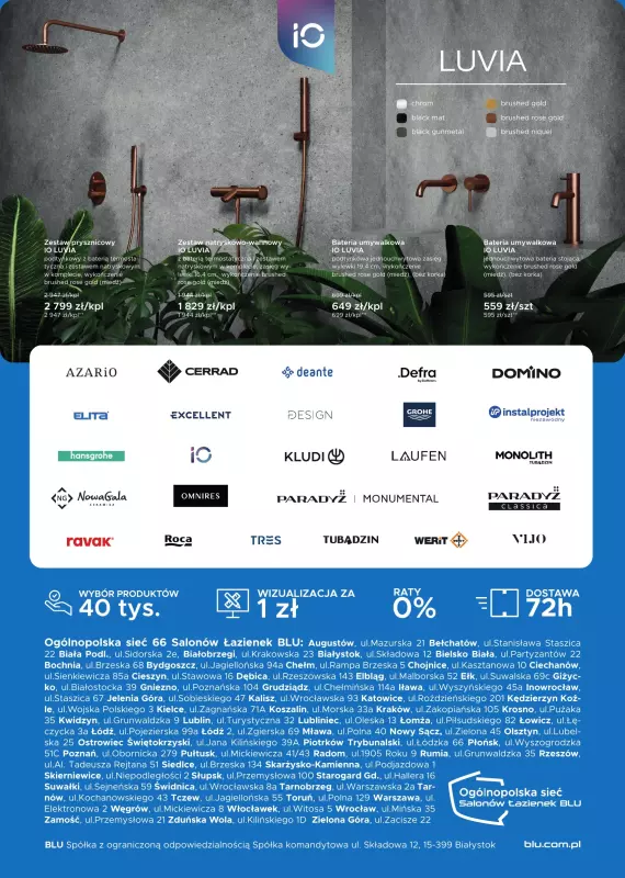Blu Salony Łazienek - gazetka promocyjna Gazetka od wtorku 01.07 do piątku 31.10 - strona 24