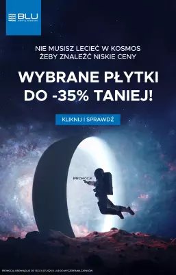 Blu Salony Łazienek - gazetka promocyjna Wybrane płytki do -35% taniej! od wtorku 01.07 do czwartku 31.07