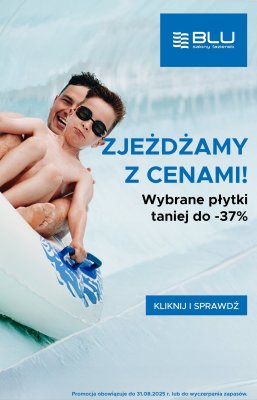 Blu Salony Łazienek - gazetka promocyjna Cena promocyjna na wybrane produkty od wtorku 05.08 do niedzieli 31.08