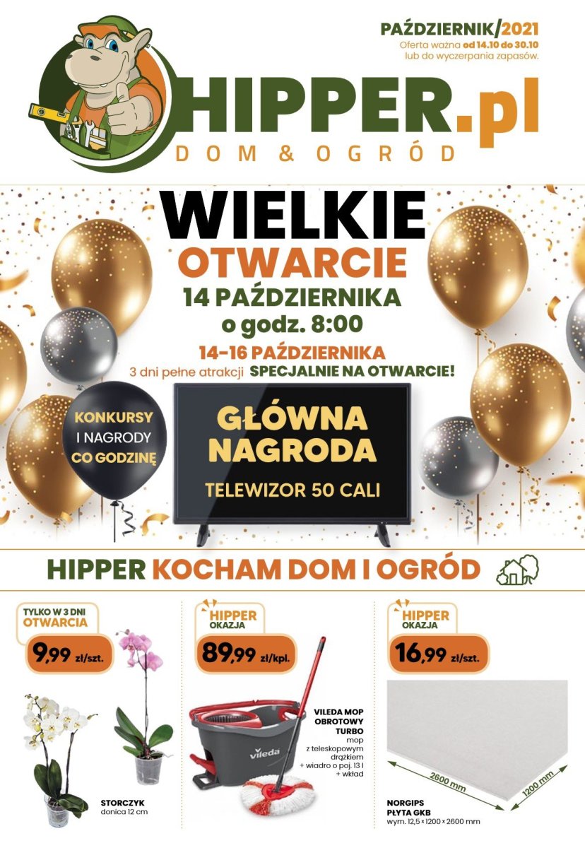 Gazetka HIPPER.pl - TUCHOLA: Wielkie Otwarcie HIPPER! Już w czwartek 14.10!