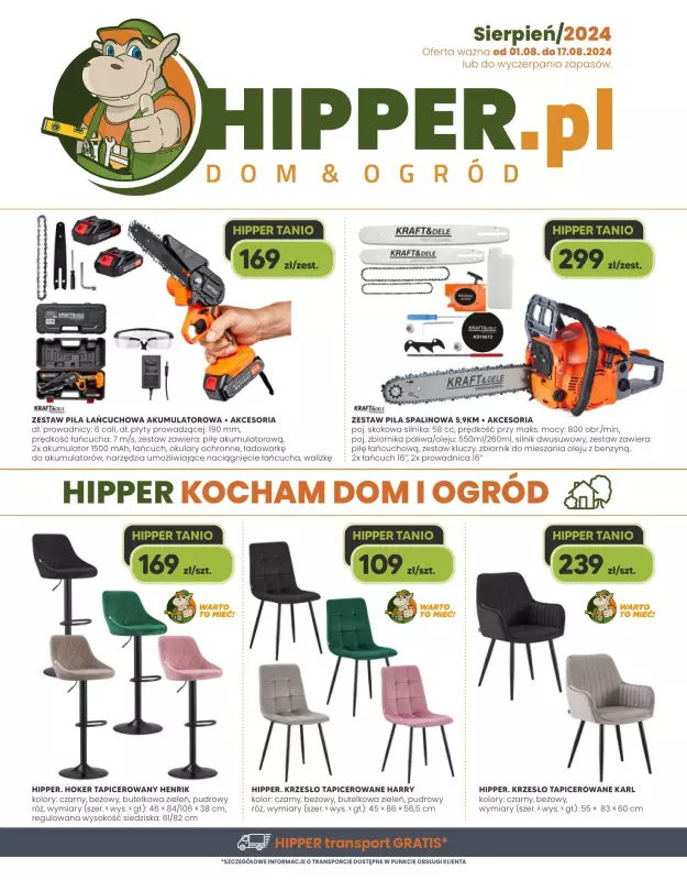 HIPPER.pl - gazetka promocyjna Gazetka od czwartku 01.08 do soboty 17.08