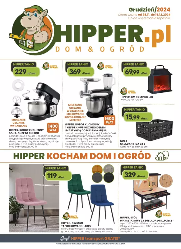 HIPPER.pl - gazetka promocyjna Gazetka od czwartku 28.11 do niedzieli 15.12