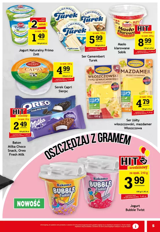 Gram Market - gazetka promocyjna Gazetka od środy 18.09 do wtorku 24.09 - strona 5