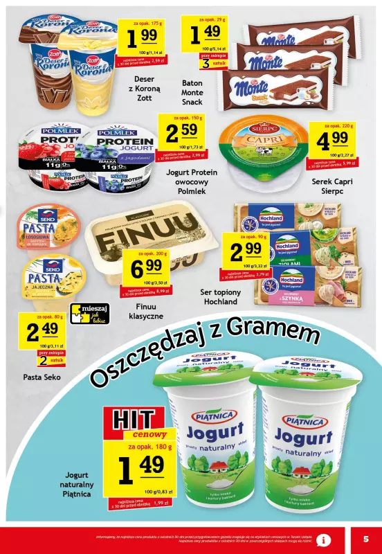 Gram Market - gazetka promocyjna Gazetka od środy 22.01 do wtorku 28.01 - strona 5