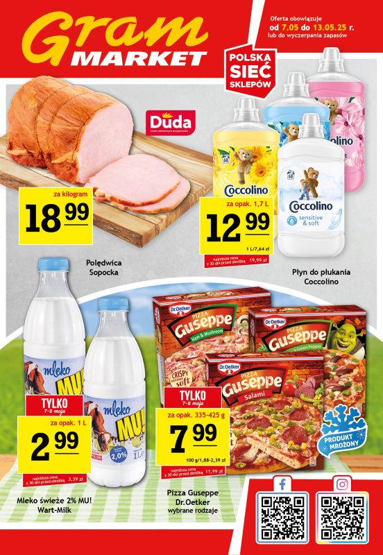 Gram Market - gazetka promocyjna Gazetka od środy 07.05 do wtorku 13.05