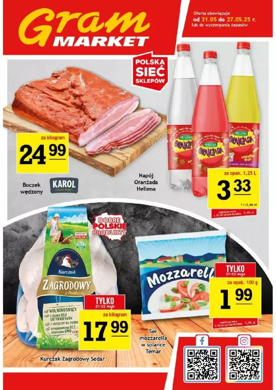 Gram Market - gazetka promocyjna Gazetka od środy 21.05 do wtorku 27.05