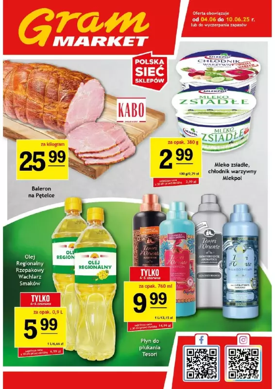 Gram Market - gazetka promocyjna Gazetka  do wtorku 10.06