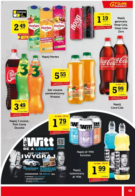 Gram Market - gazetka promocyjna Gazetka od środy 18.06 do wtorku 24.06 - strona 13