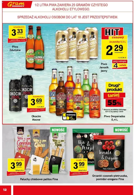 Gram Market - gazetka promocyjna Gazetka od środy 18.06 do wtorku 24.06 - strona 12