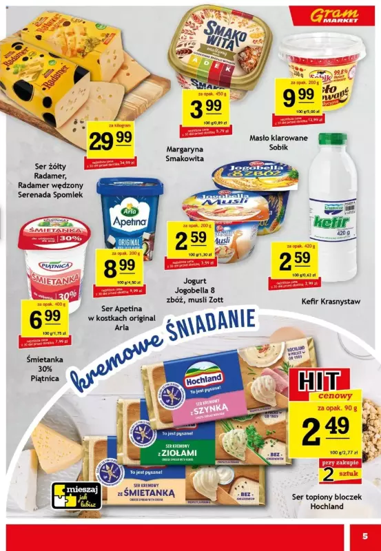 Gram Market - gazetka promocyjna Gazetka od środy 18.06 do wtorku 24.06 - strona 5