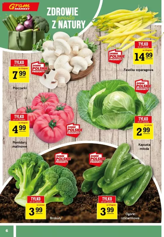 Gram Market - gazetka promocyjna Gazetka od środy 18.06 do wtorku 24.06 - strona 6