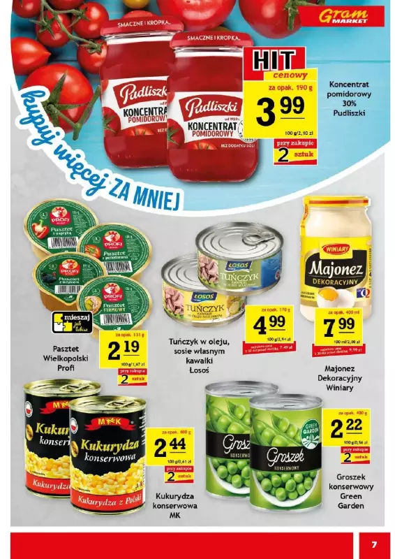 Gram Market - gazetka promocyjna Gazetka od środy 25.06 do wtorku 01.07 - strona 7