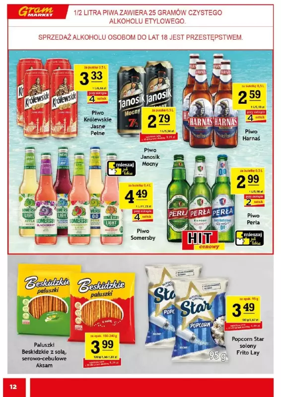 Gram Market - gazetka promocyjna Gazetka od środy 25.06 do wtorku 01.07 - strona 12