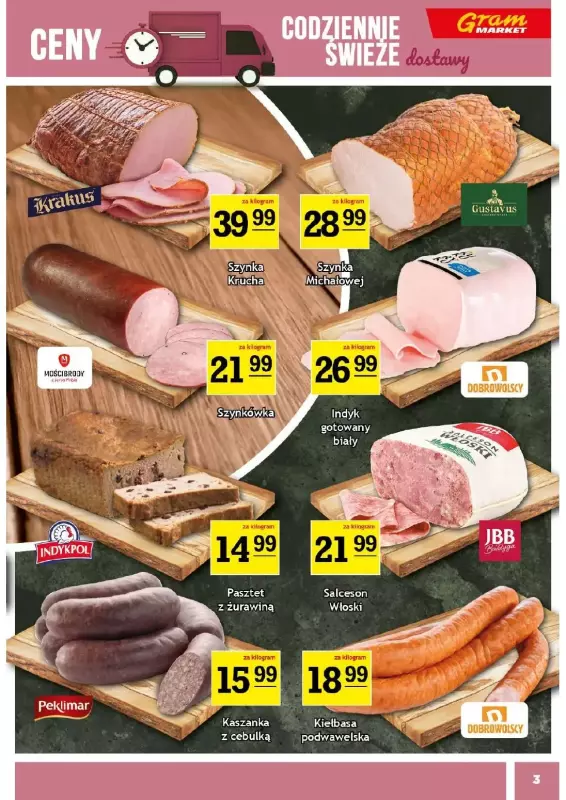 Gram Market - gazetka promocyjna Gazetka od środy 25.06 do wtorku 01.07 - strona 3