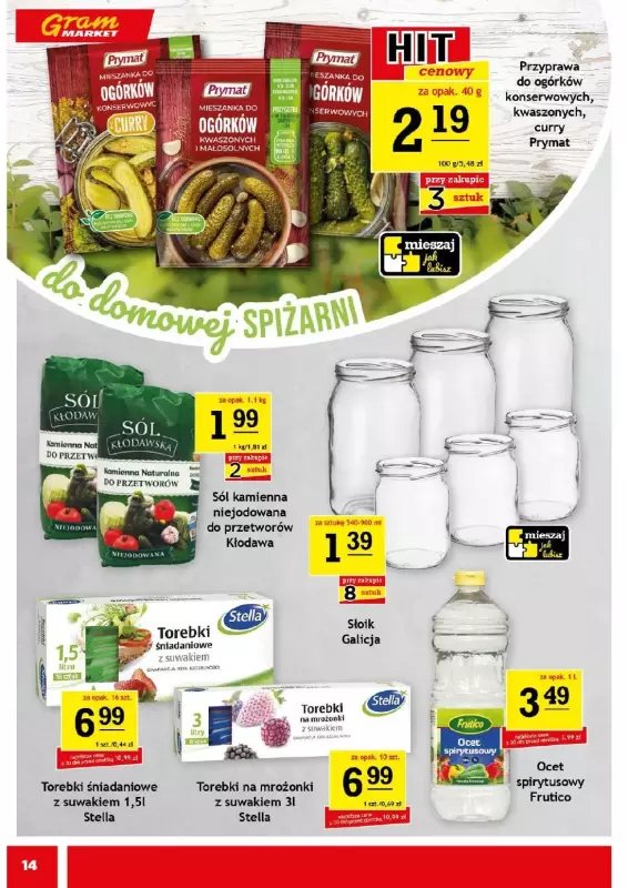Gram Market - gazetka promocyjna Gazetka od środy 25.06 do wtorku 01.07 - strona 14